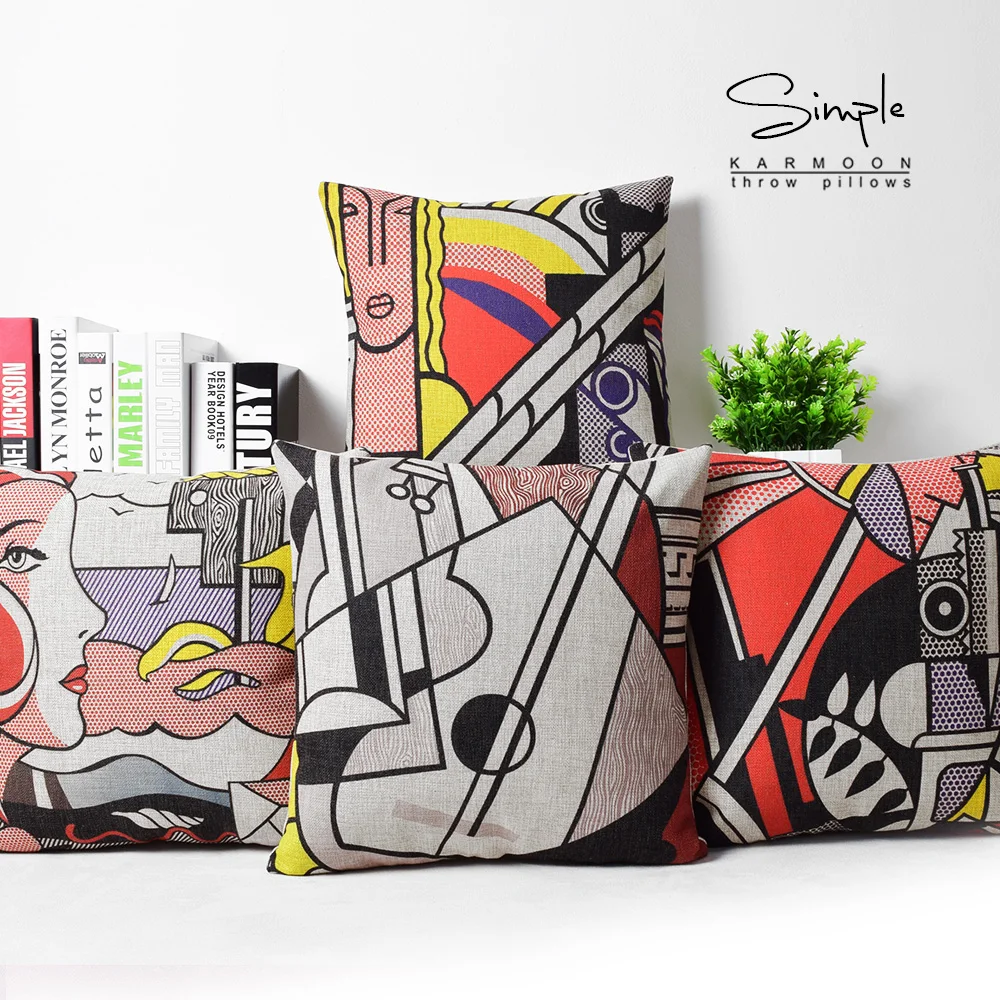 Industry Design Roy Lichtenstein Pop Art Throw Emoji Massager