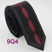 Yibei Coachella Галстуки Тонкий Тощий узкий новые границы черный человек галстук жаккардовые микрофибры Gravatas де Седа Красный Полосатый шеи галстуки