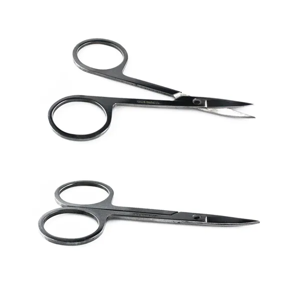 New Useful Small Eyebrow Scissors Cut Makeup Tool Korea Manicure Nose Stainless Steel Makeup Scissors Eyebrow With Sharp Head 40
