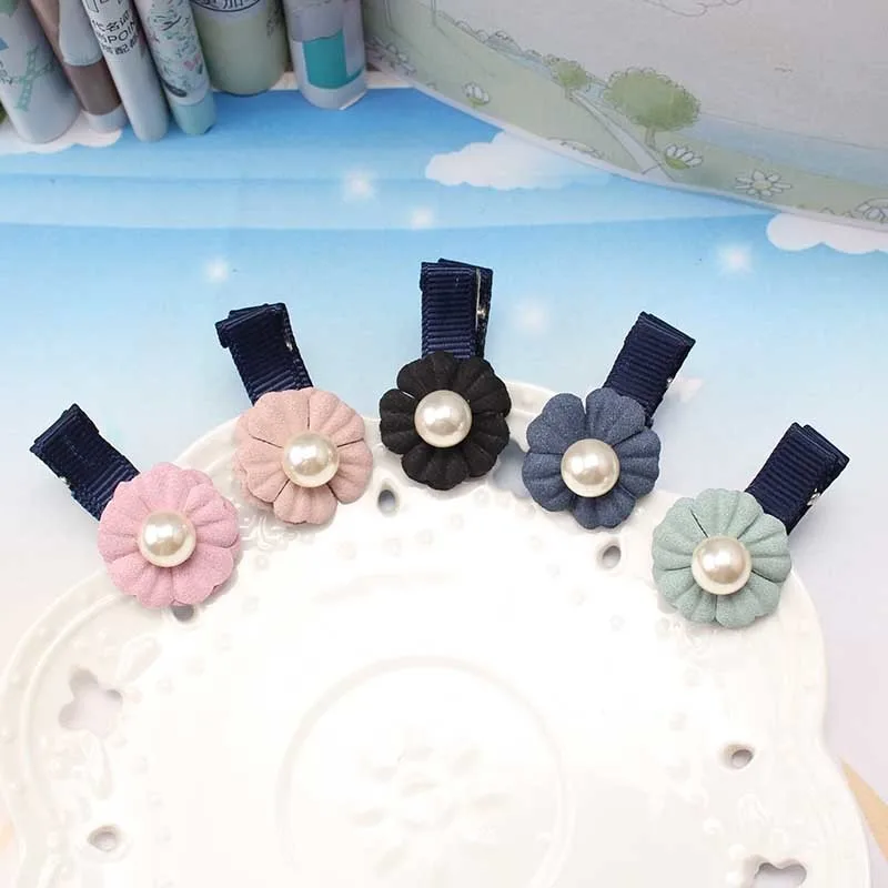

New Design Beauty Pearls Hairpins Flower Hair Clips Girl Children Barrettes Wholesale Hair Accessories Headwear