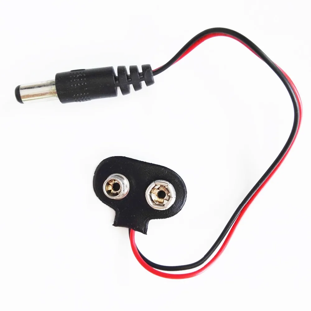 

10pcs/lot T-Type 9V Battery Clip Battery Holder Adapter Charger Holder Clip Lead Terminal Connector Socket Diy Kits with DC