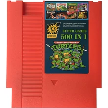 500 в 1 72 pin 8 бит с Contra ninja Черепашки 1 2 3 4 остров приключений бомбер человек P.O.W двойной дракон для 8 бит ретро-консоль