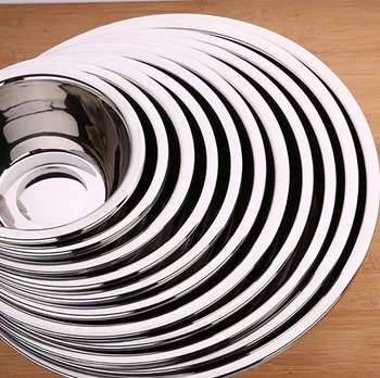 

2017 new thicken deepen Stainless steel bowl big basin Egg Beating Pan/Mixing Bowl/Kneading Basin Fermentation Pot Tools