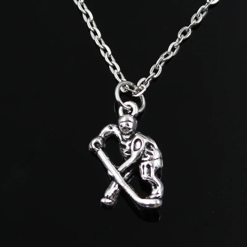 new fashion round cross chain short long Mens Womens silver hockey player sporter Pendants 40cm 45cm 50cm 60cm necklace