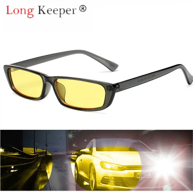 

Long Keeper Hot Sale Car Drivers Night Vision Goggles Anti-glare Sunglasses Men Driving Glasses Unisex HD Yellow Lense 6889