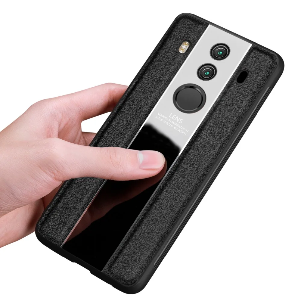 Hunreone для Huawei Mate 10 Pro Роскошный чехол телефона из натуральной кожи с дизайном