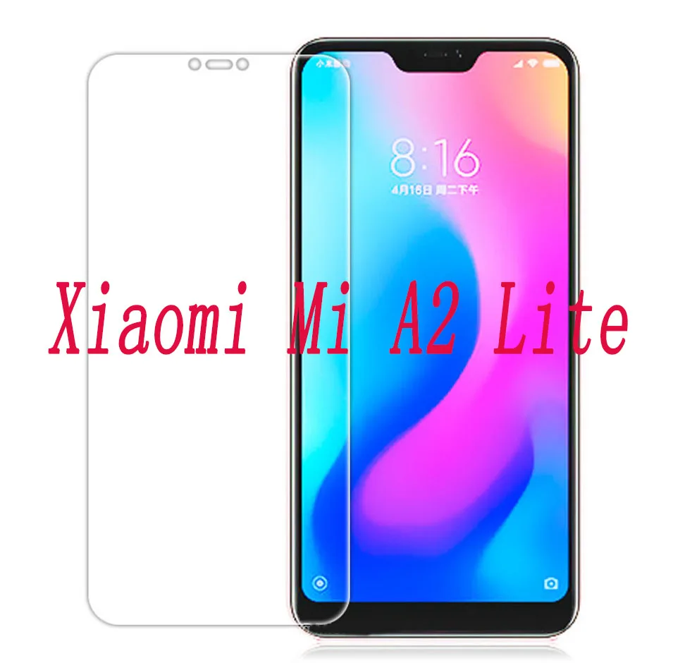 

2PCS NEW Screen Protector phone For Xiaomi Mi A2 Lite 5.84" Tempered Glass SmartPhone Film Protective Cover