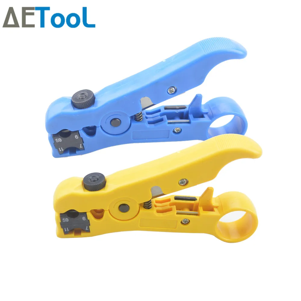 Aetool Multi Function Cable Stripping Pliers For Utp Stp Rg59 Rg6 Rg7 Rg11 Manual Wire Stripping