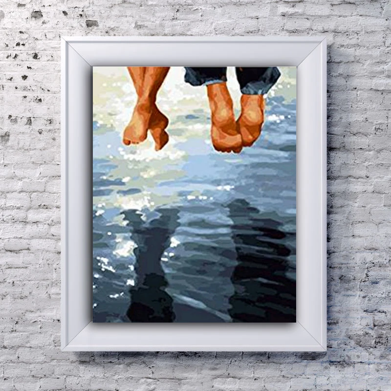 

DIY colorings pictures by numbers with colors couples picture drawing painting by numbers framed Home