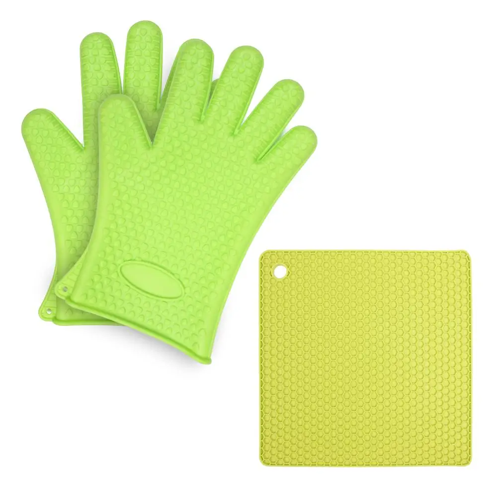 Oven Mitts and Potholder Set Silicone (1)