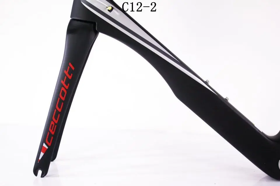 Discount CECCOTTI carbon Bicycle road frame Di2 Mechanical racing bike carbon road frame 2018 road bike frame+fork+seatpost+headset+clamp 18