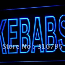 I639 Kebabs кафе Enseigne Lumineuse светодиодный неоновый свет вывеска вкл/выкл Swtich 20+ цвета 5 размеров