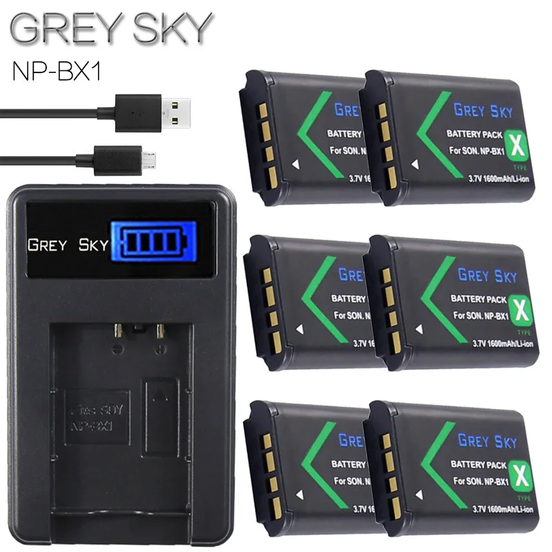 

1600mAh NP-BX1 NPBX1 Battery+LCD USB Charger for Sony DSC RX1 RX100 AS100V M3 M2 HX300 HX400 HX50 HX60 GWP88 AS15 WX350