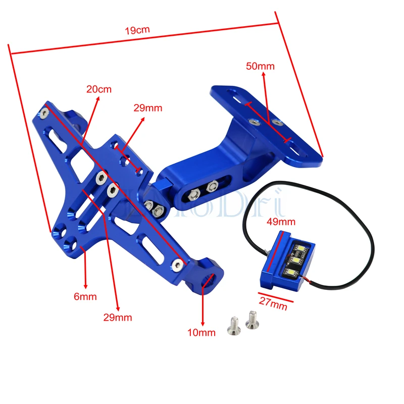 Кронштейн для номерного знака мотоцикла LMoDri Honda CB 599 919 400 CB600 HORNET CBR 600 F2 F3 F4 F4i 900RR 250