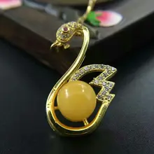 Натуральный пчелиный воск Эстетическое Качество маленький лебедь кулон