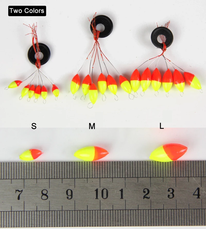 60 шт./10 компл./лот высоко ценим размеры S, M, l семи звезд Овальный Мини рыболовный поплавок легко Применение поплавок