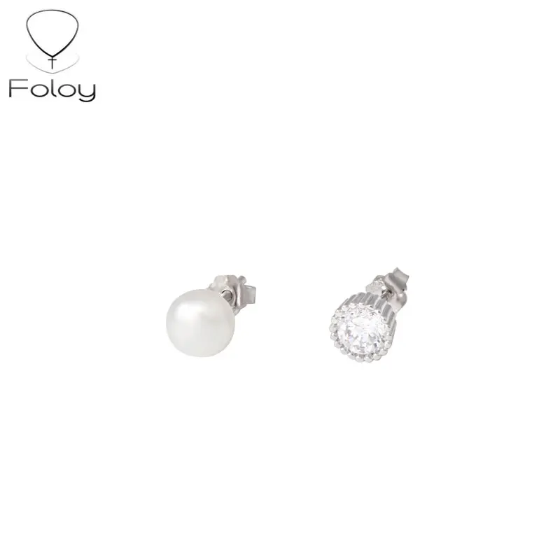 

Foloy Fashion genuine Party Earrings 925 Sterling Silver Jewelry Fine beautiful Stud Earrings For Women CP2017034