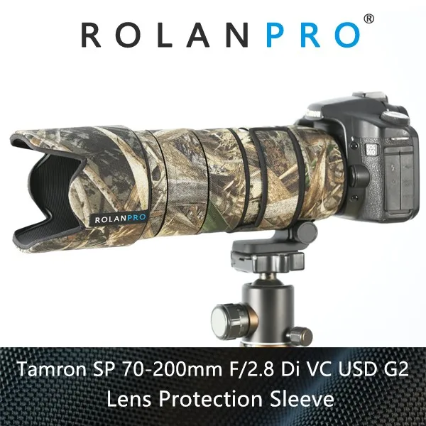 Линзы rolanpro одежда Камуфляжный дождевик для Tamron SP 70 200 мм F/2 8 DI VC USD G2 A025 защитный