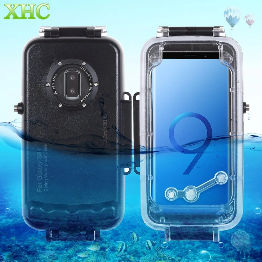 

HAWEEL 40m/130ft Waterproof Diving Housing Photo Video Taking Underwater Cover Case for Galaxy S9 S9+ Smartphone