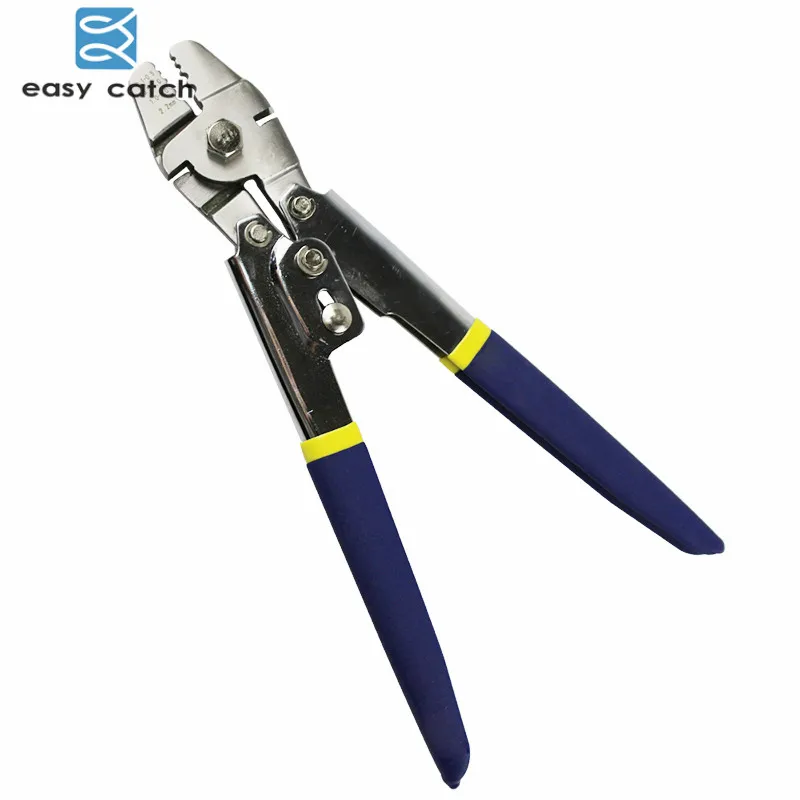 Easy Catch Stainless Steel 0.1-2.2mm Copper Tube Crimping Fishing Pliers Terminal Fishing Line Cutter Scissors Tool