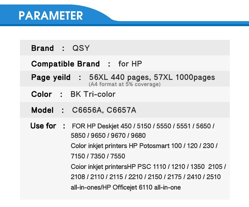 CMYK Supplies сменный чернильный картридж для hp 56 XL 1110 1200 1210 1210 в 1215 1219 1310 1312 5550 5650 7760 9650 PSC 1315 1350