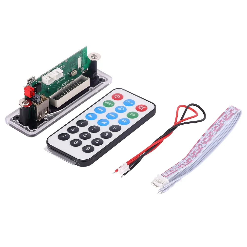 

MP3 Bluetooth Decoding Board Module w/ SD Card Slot / USB / FM / Remote Decoding Board Module