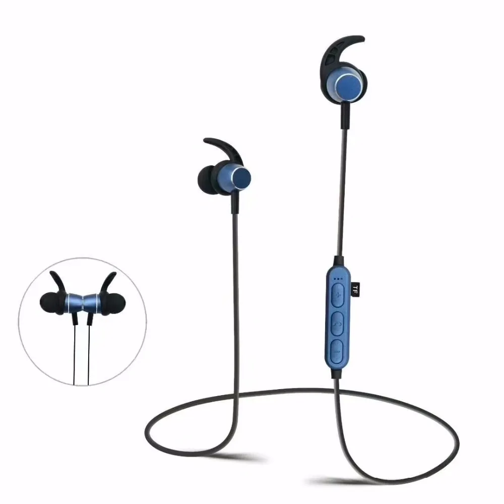 Гарнитура Bluetooth MP3 + FM радио функции wireless In-Ear стиль Бег спортивные 3,5 мм наушники Магнитный стерео наушники Универсальный