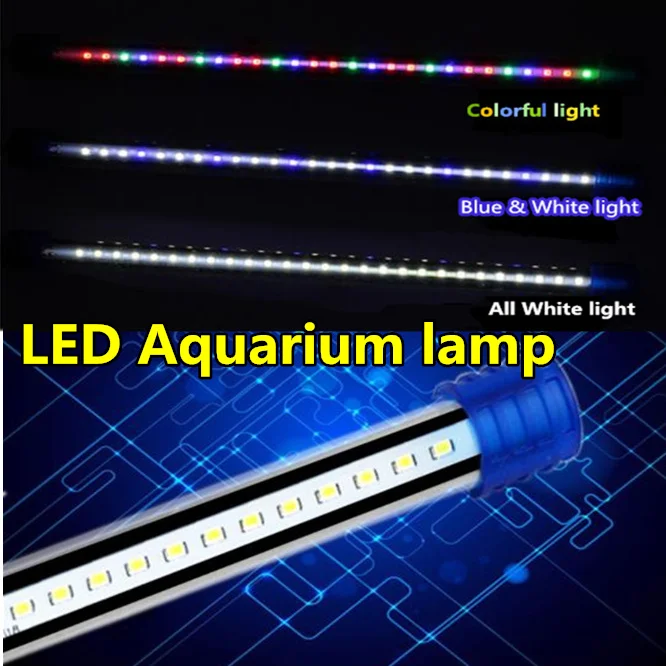 

Hot EU Plug Energy saving LED Aquarium Lights Fish Tank Light Bar Submersible Underwater 1W-2.5W 220V Lamp Waterproof
