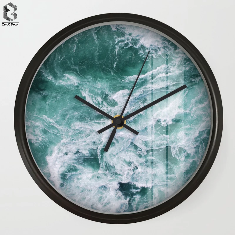 

Nordic Wall Clock Modern Design Silent Living Room Ocean Wall Decor Clock Fashion Home Decoration Relojes De Pared