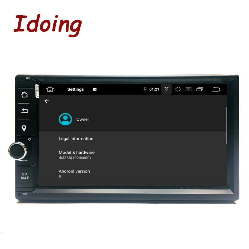 Top Idoing 2Din Android 9.0 7" PX5 4G+32G Octa Core Universal Car GPS DSP Radio Player IPS screen Navigation Multimedia Bluetooth 3