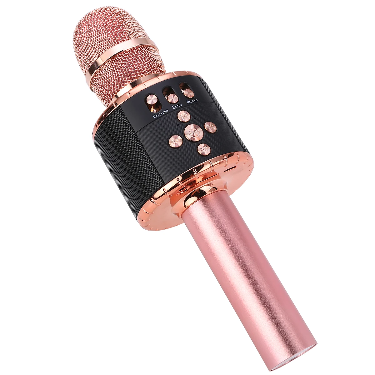 Professional Karaoke Wireless Bluetooth Microphone 4in1 Portable Handheld LED Lights USB Speaker Microphone for Home KTV