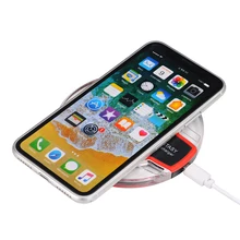 Чипсет сверхтонкая жесткая накладка на заднюю панель фантазия qi для быстрой устройство-подставка, беспроводное зарядное устройство для зарядки для iphone 8 samsung s8 plus