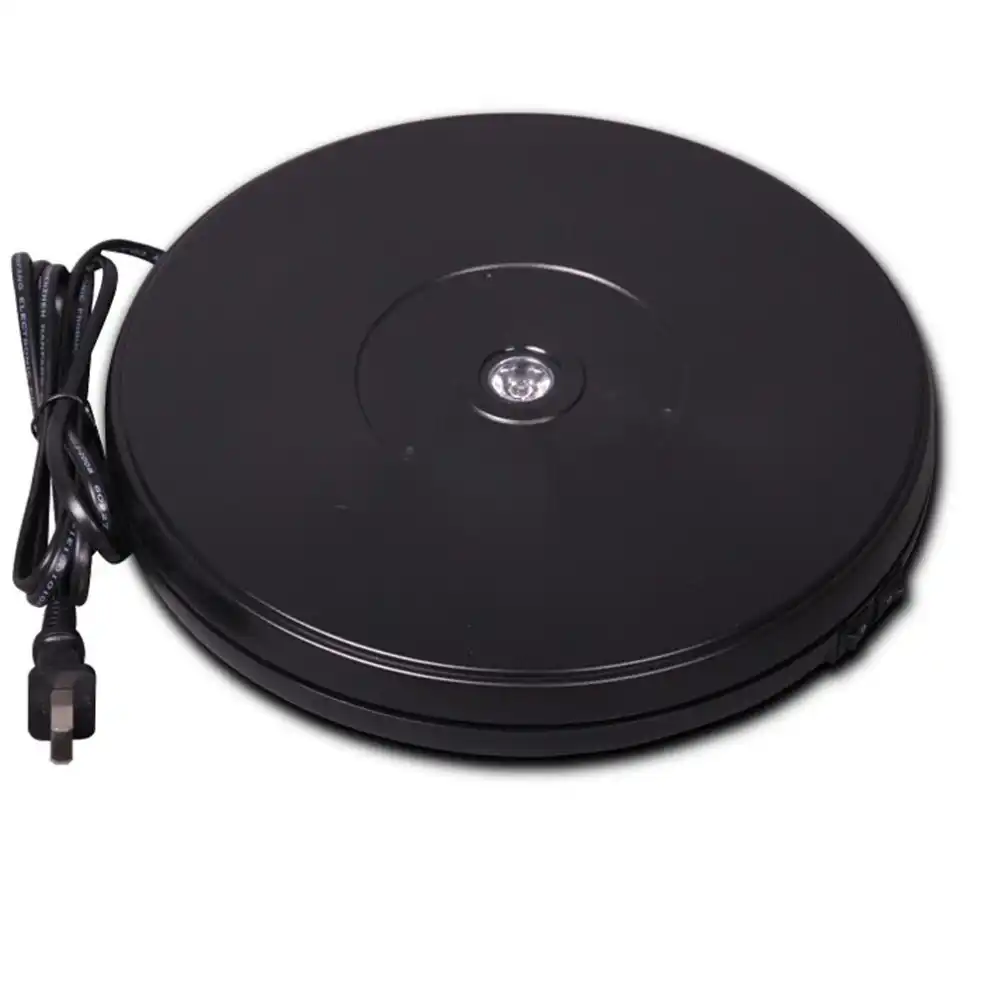 25cm Black Diameter electric Rotary Heavy Duty Rotating Display Stand Rotary motorized turntable