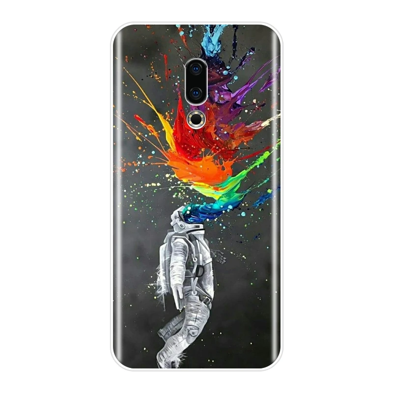 Задняя крышка для Meizu Pro 6 7 Plus U10 U20 космический крутой астронавт Мягкий