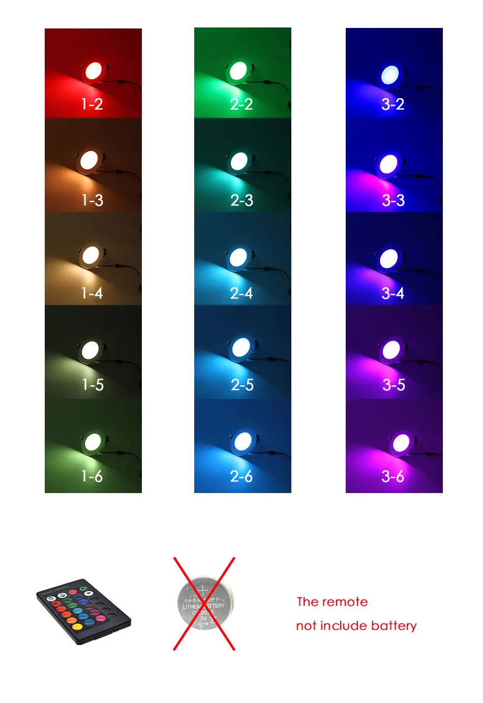 Rgb LED-светильник 5 Вт на высоком каблуке 11 см, 10W 12cm левый и правый Управление тусклый круглый светильник утопленный светильник Красочные вечерние бар AC110V 220V 230V точечное освещение