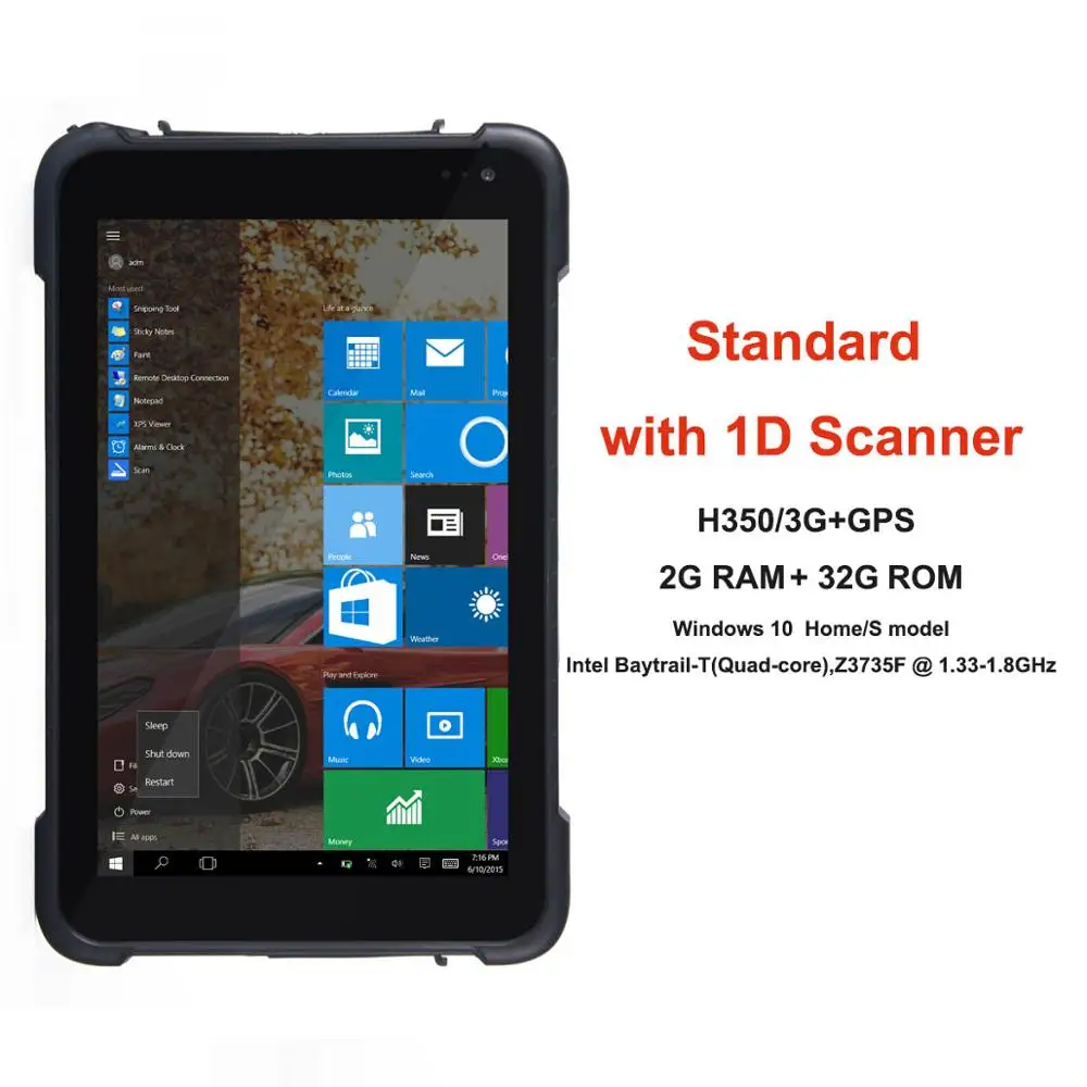 8" Rugged Windows 10 Android Tablet with 1D 2D Bar code Scanner Reader Handheld Industrial Computer PDA Scanner NFC RFID Tablet android scanner Scanners