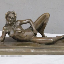 USPS в США S0058 10." Западная Бронзовый Искусства Скульптурные отдохнуть Голая женщина обнаженная belle статуя