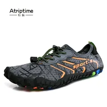 Бренд Atriptime Aqua пляжная дышащая обувь водонепроницаемая обувь сетчатые кроссовки с резиновой подошвой уличная походная обувь большого размера