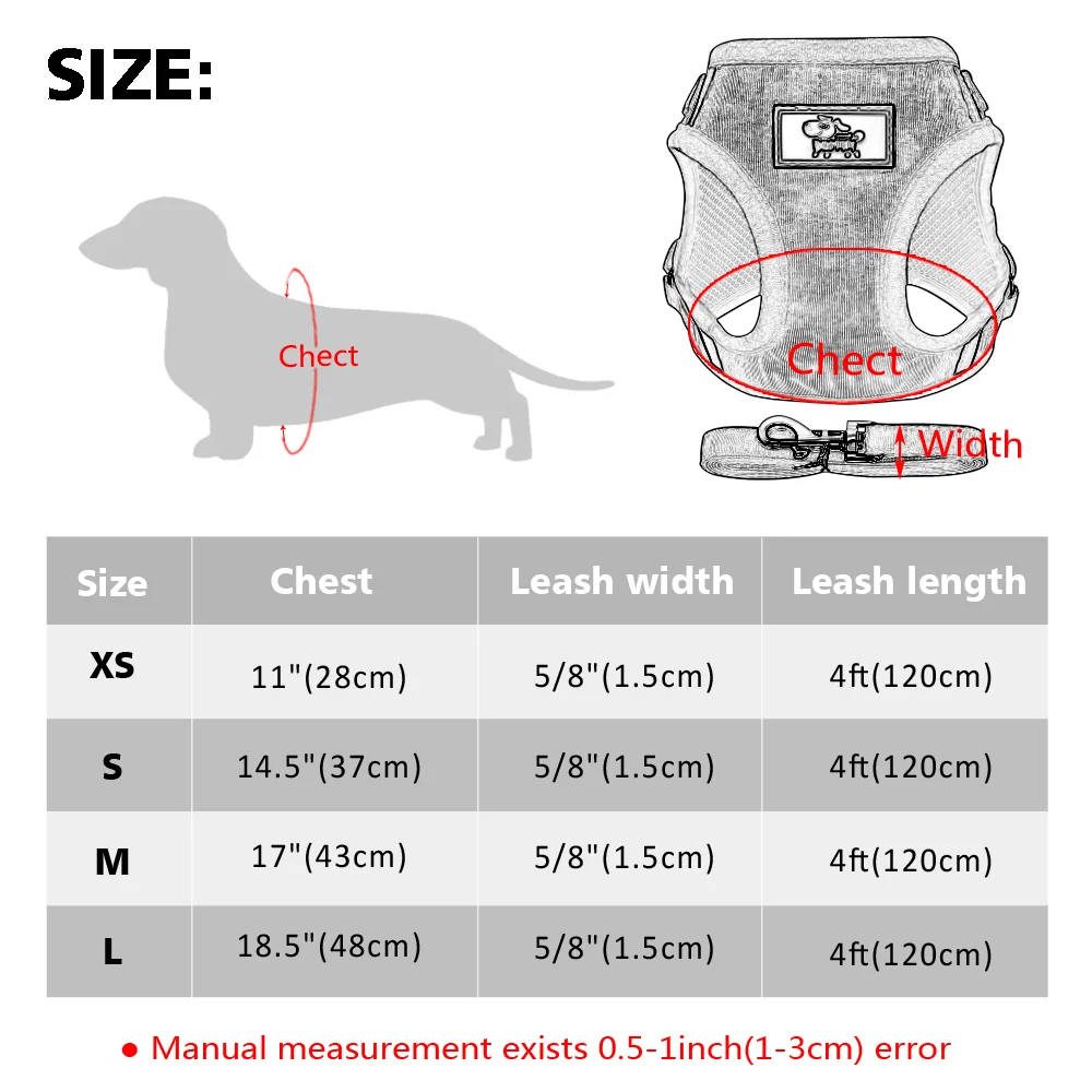 Регулируемый поводок для щенков и поводок, набор из сетчатой ленты для маленьких собак, мягкий жилет для обучения питомцев, жилет для маленьких собак, чихуахуа, йоркширов