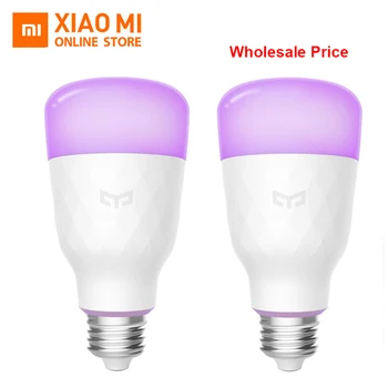 

Wholesale Original Xiaomi Yeelight Smart LED Bulb Colorful 800 Lumens 10W E27 Lemon Smart Lamp For Mi Home App White/RGB Option
