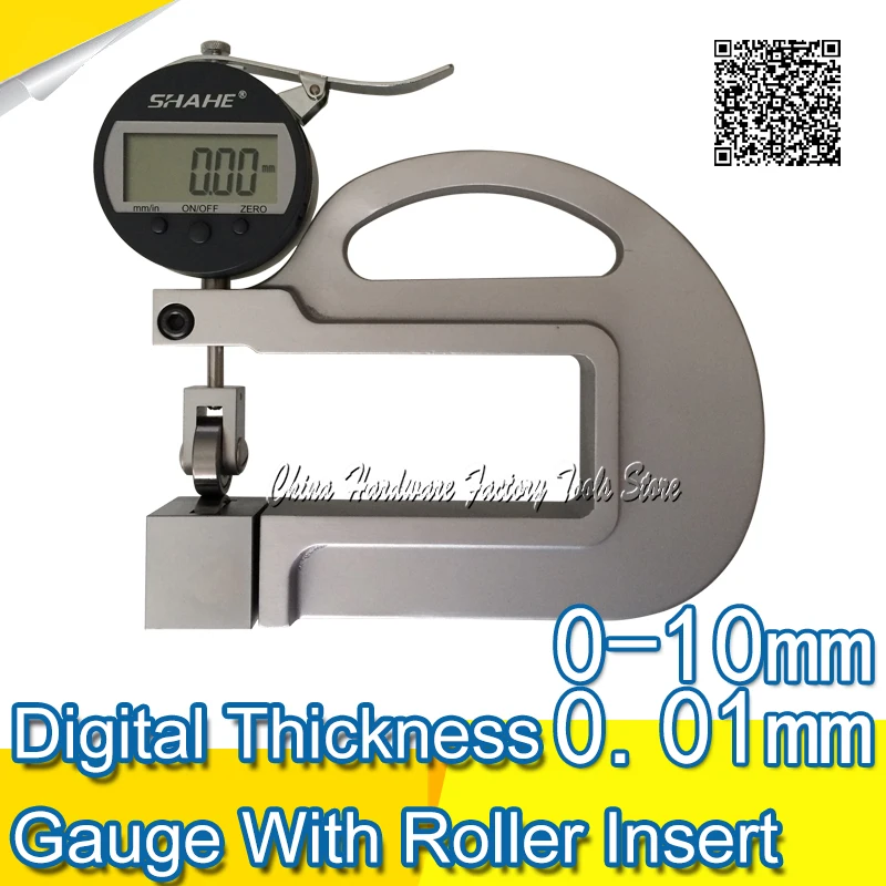 

SHAHE 0,01mm Digital micrometer thickness gauge tester thick meter with scooter use paper leather thickness gauge