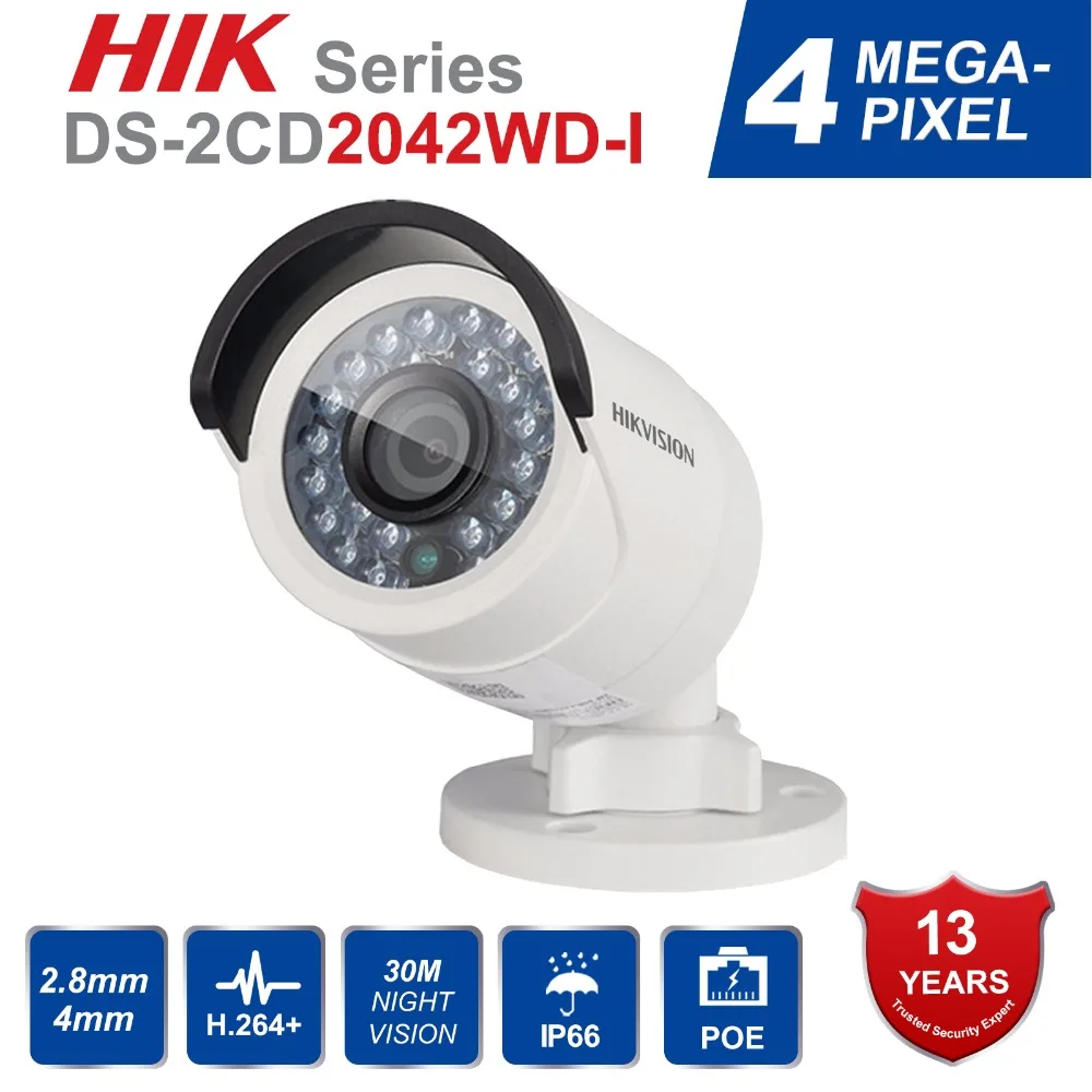 Original Hikvision DS 2CD2042WD I Full HD 4MP English Version Bullet