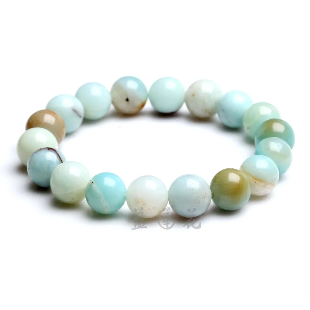 

bracelets Amazonite natural stone streche bracelet elastic pulserase men women fashion jewelry beads created charms pick size