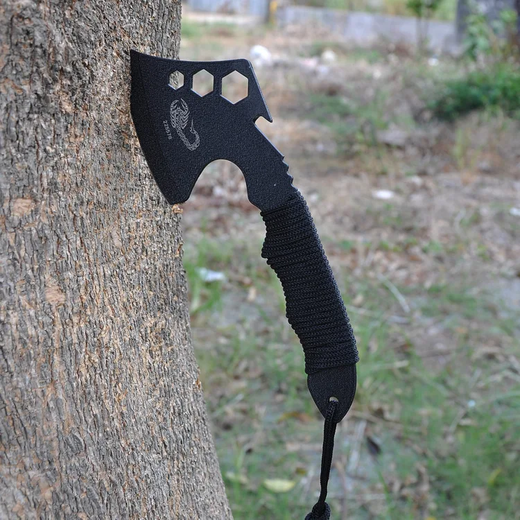 

Outdoor Camping Stainless Steel Multi Functional Axe with Sheath
