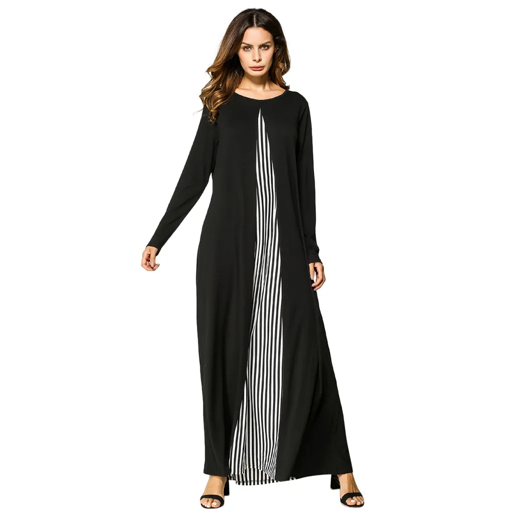KLV Muslim Dress Women Dubai Evening Abaya Maxi Dresses Women Islamic