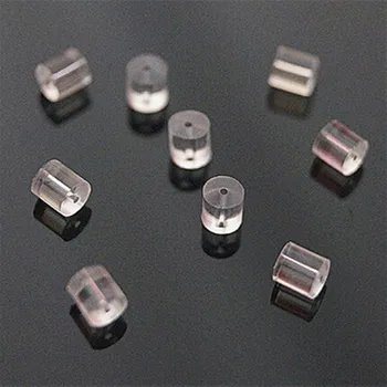 

200 pcs 3mm*3mm Plastic Earring Backs Jewelry Findings Wholesale