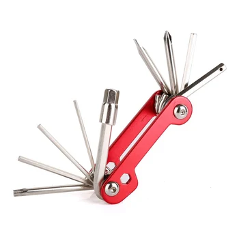 

Multifunctional Bicycle Repair Tools Maintenance Kit Folding Wrench Bike Chain Tools M8617