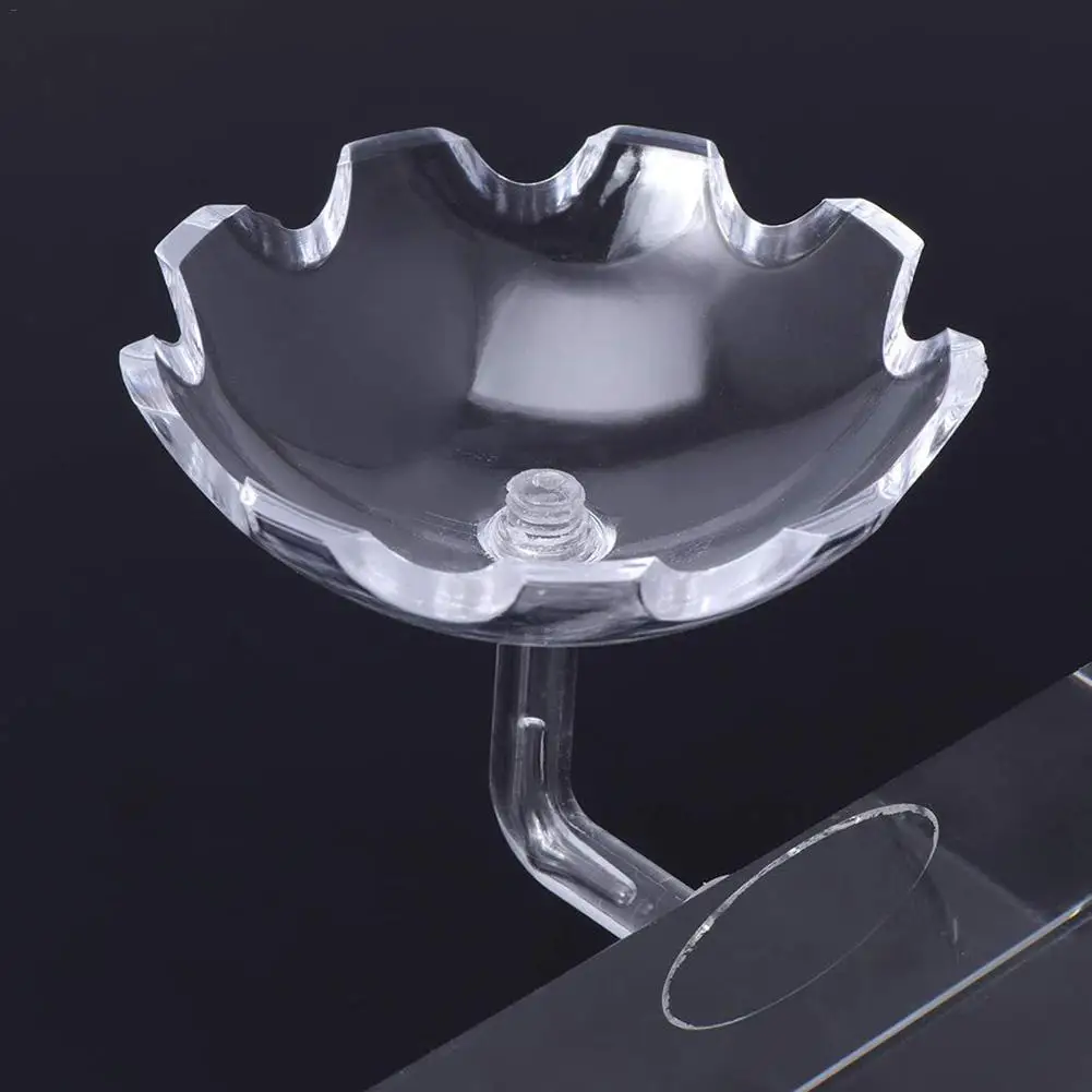 Новая аквариумная Рыбная кормушка для креветок акриловый аквариум плавающая чаша в форме цветка кормушка с присоской термометр для аквариума
