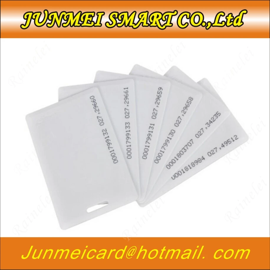 10 шт. 50 100 125 кГц RFID толстая карта TK4100 ID Смарт Близость 1 8 мм контроля доступа с