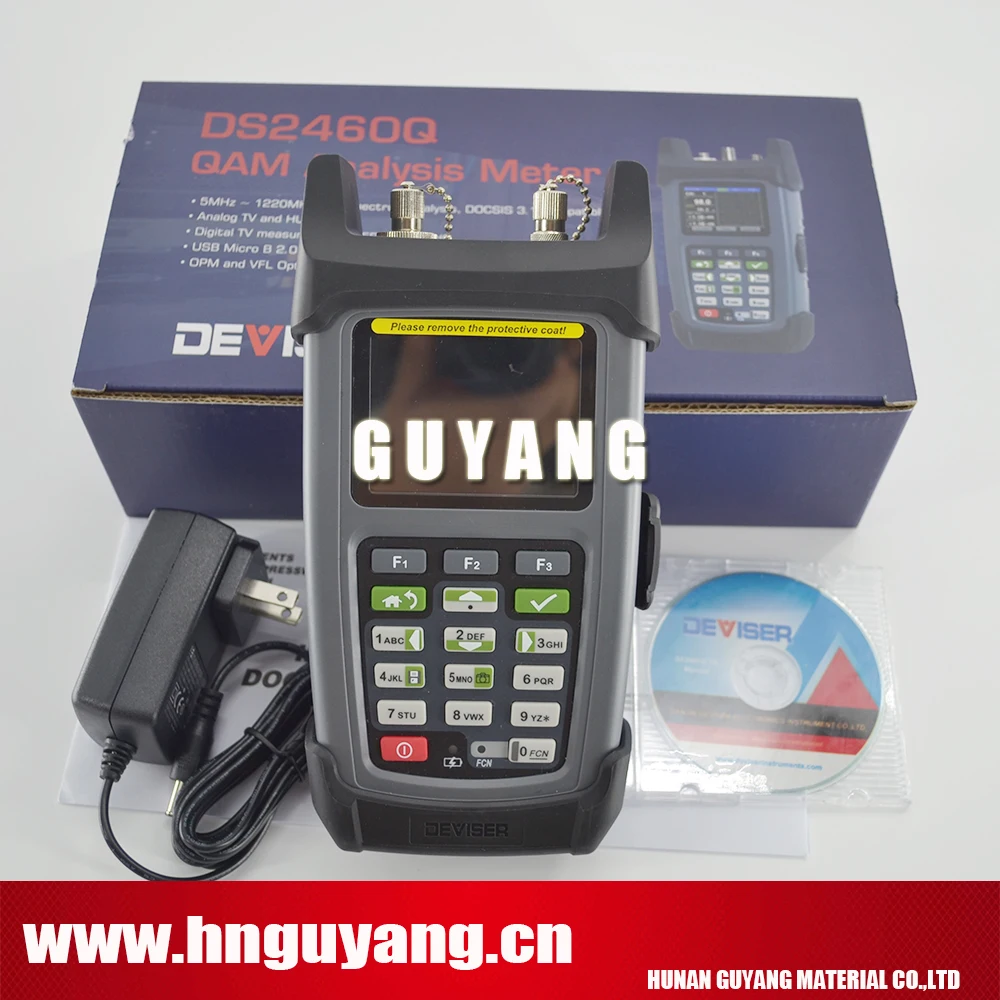 Deviser DS2460Q catv метр QAM измеритель уровня сигнала Быстрый спектральный анализ 5 ~ 1220